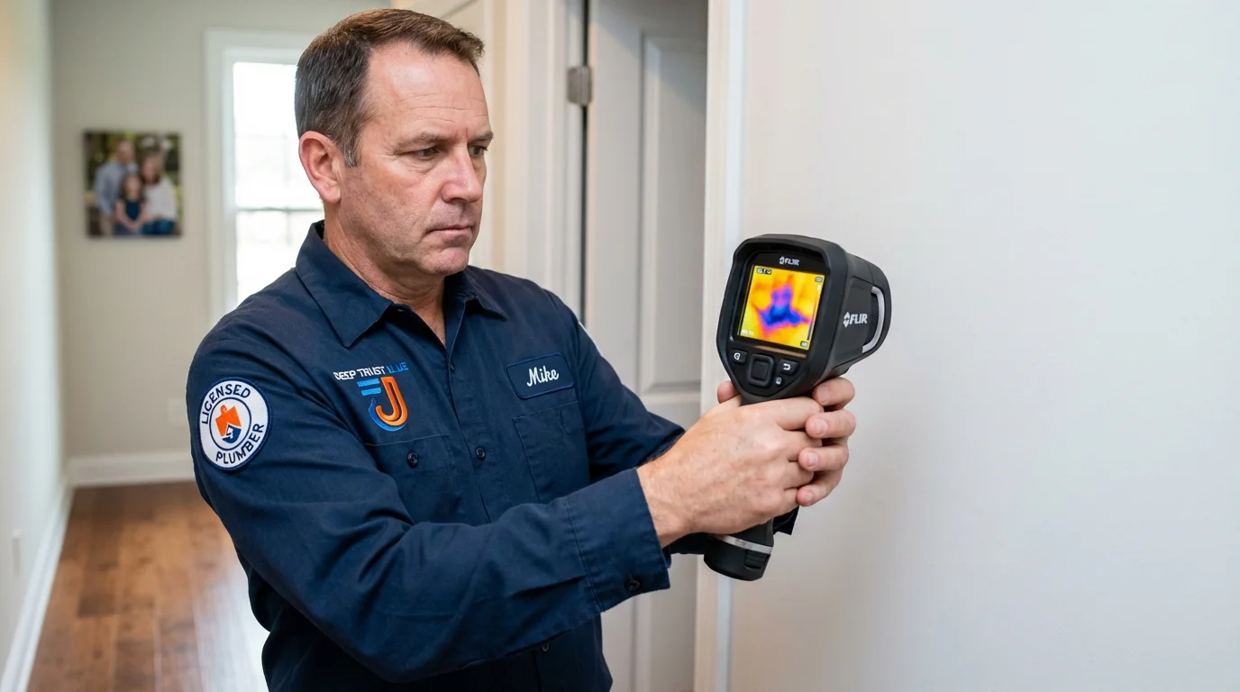 Thermal imaging leak detection by Johns Plumbing LLC in Walkertown